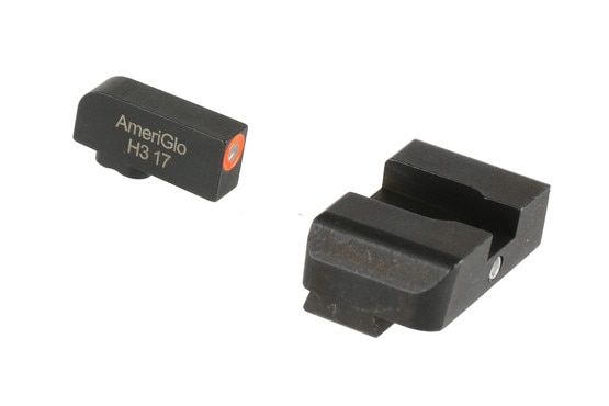 Ameriglo I-Dot Pro Night Sights for Glock feature a hi-vis orange front sight